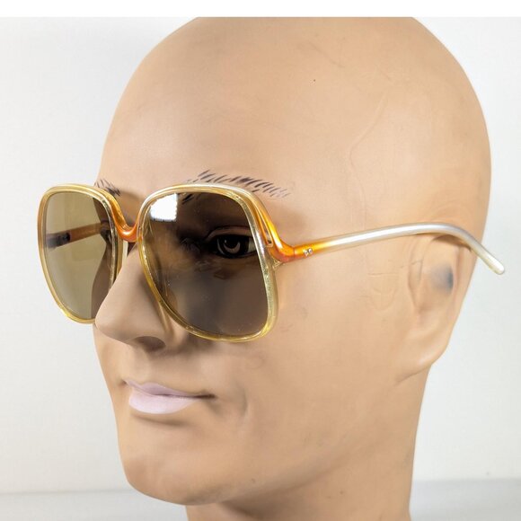 Vintage 1970s French eyeglasses, France 1356 large sunglasses with vinyl case - Picture 13 of 15